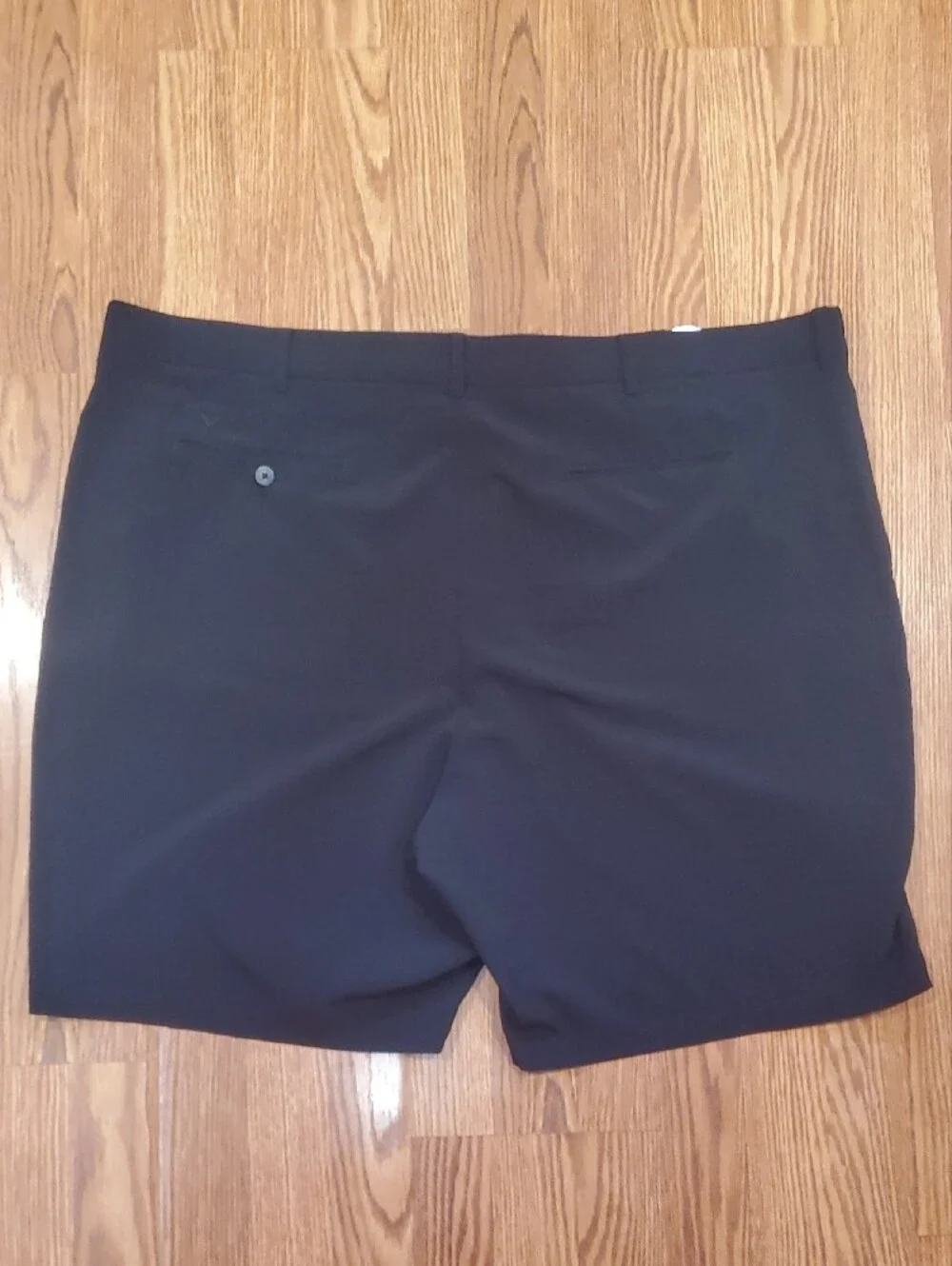 Callaway Black Flat-Front Golf Shorts
